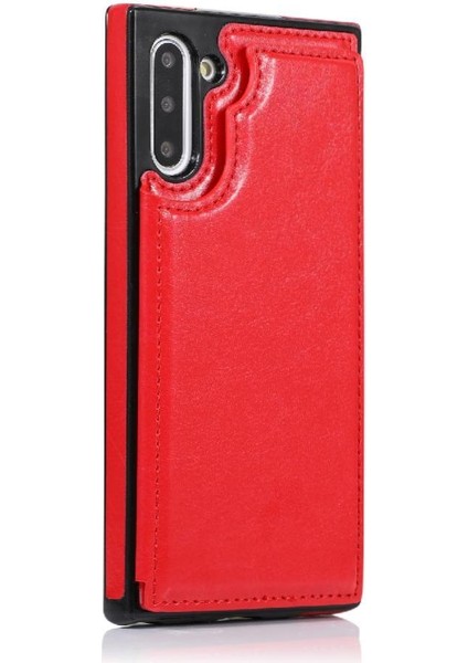 Samsung Galaxy NOTE10 Kickstand Pu Deri Kart Yuvaları ile Cüzdan Kılıf (Yurt Dışından) fiyatları