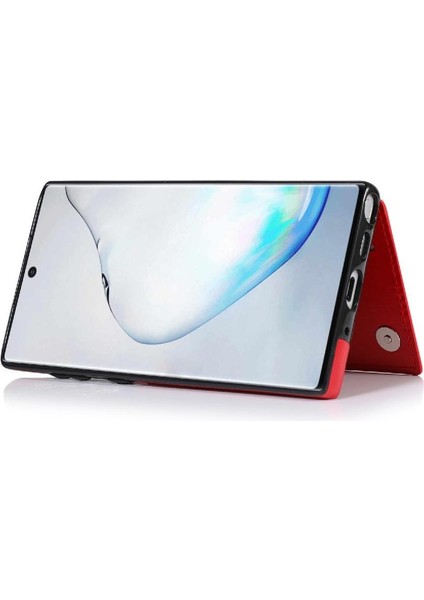 Samsung Galaxy NOTE10 Kickstand Pu Deri Kart Yuvaları ile Cüzdan Kılıf (Yurt Dışından) fırsatları