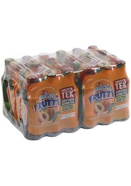 Frutti Şeftali Aromalı Maden Suyu 200 ml x 24 Adet