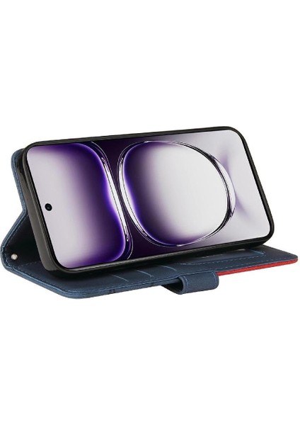Kart Yuvası Standı Rengi ile Oppo Oppo 12 5g Deri Cüzdan Için Flip Case (Yurt Dışından) modelleri