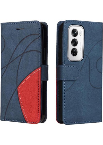 Kart Yuvası Standı Rengi ile Oppo Oppo 12 5g Deri Cüzdan Için Flip Case (Yurt Dışından) fırsatları