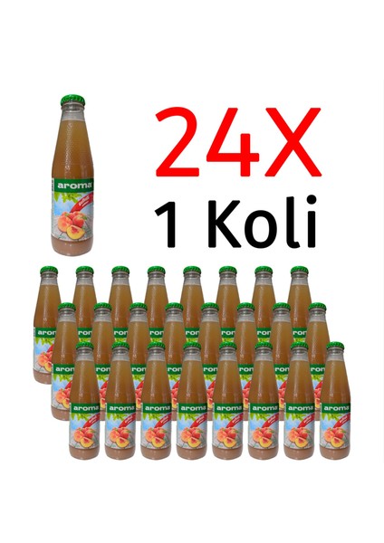 Şeftali Nektarı Cam 200 ml x 24 Adet