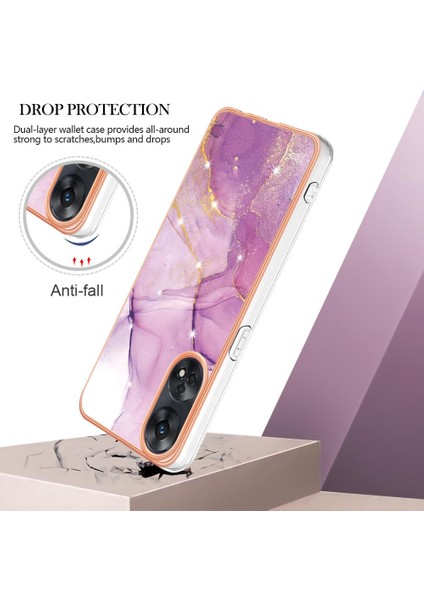 Oppo Oppo 8t 4g Koruma Için Kılıf Yumuşak Tampon Ince Tpu Mermer Desen (Yurt Dışından) modelleri
