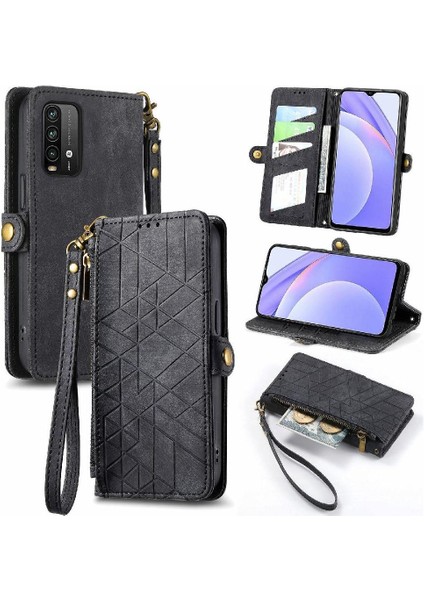 Xiaomi Redmi Not 9 Için Flip Case 4g Cüzdan Darbeye Deri Kılıf Kapak (Yurt Dışından)