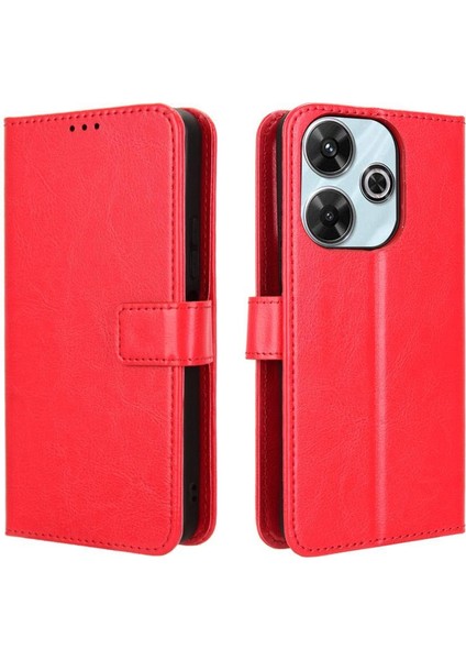 Xiaomi Poco M6 4g Kart Tutucu Kapak Çevirin Manyetik Cüzdan (Yurt Dışından)