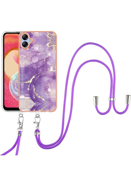 Samsung Galaxy A04E Mermer Anti-Scratch Yumuşak Crossbody Kordon Için Kılıf (Yurt Dışından) fiyatları