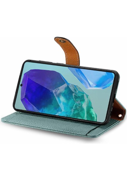 Samsung Galaxy M55 Fermuar Aşk Deri Kılıf Cüzdan Için Flip Case (Yurt Dışından)