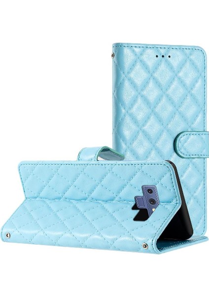 Samsung Galaxy Not 9 Için Flip Case Kart Yuvaları Tutucu Manyetik Folio Tpu (Yurt Dışından)
