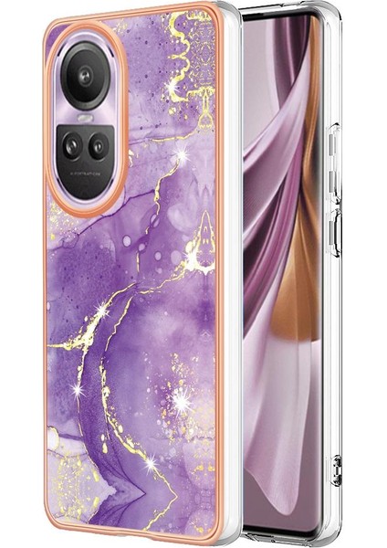 Oppo Oppo 10 Pro 5g Koruma Için Kılıf Mermer Desen Ince Tpu Yumuşak Tampon (Yurt Dışından)