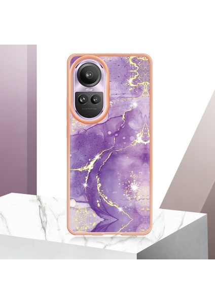 Oppo Oppo 10 Pro 5g Koruma Için Kılıf Mermer Desen Ince Tpu Yumuşak Tampon (Yurt Dışından)