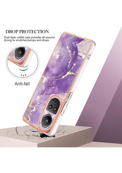 Oppo Oppo 10 Pro 5g Koruma Için Kılıf Mermer Desen Ince Tpu Yumuşak Tampon (Yurt Dışından)