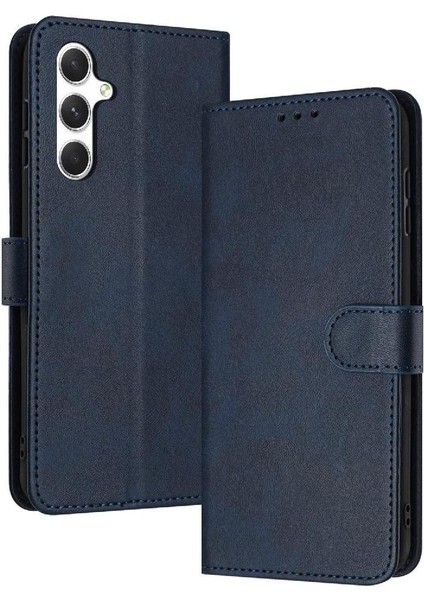 Kart ile Samsung Galaxy S24 Artı Pu Deri Kickstand Için Flip Case (Yurt Dışından)