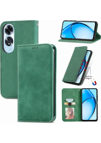 Oppo A60 4g Cüzdan Için Flip Case Darbeye Kapak Çevirin Deri Kılıf (Yurt Dışından)
