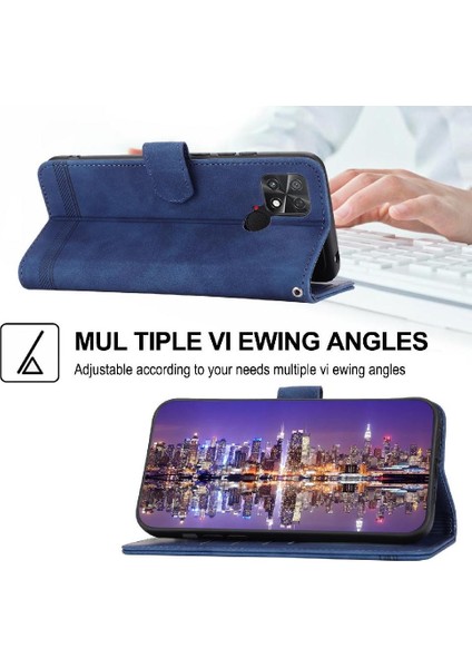 Xiaomi Poco C40 Premium Nakit Cep Kart Yuvaları Bileklik Için Flip Case (Yurt Dışından)
