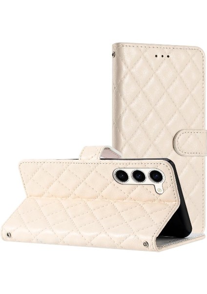 Samsung Galaxy S23 Tpu Darbeye Kickstand Pu Deri Folio Için Flip Case (Yurt Dışından)