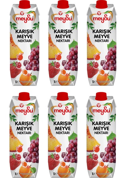 Karışık Meyve Nektarı 1 lt x 6 Adet