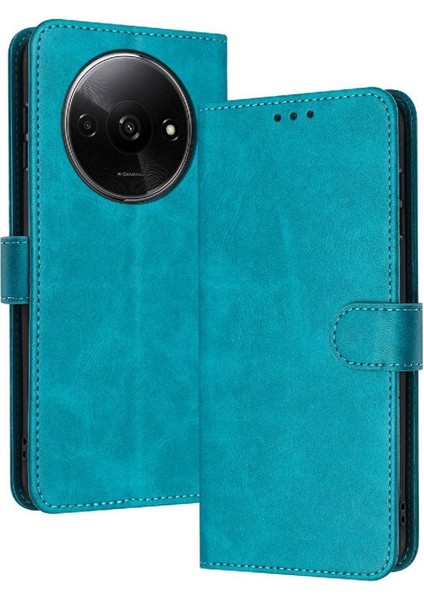 Toka Pu Deri Saf Kart Yuvası ile Xiaomi Redmi A3 Için Flip Case (Yurt Dışından)