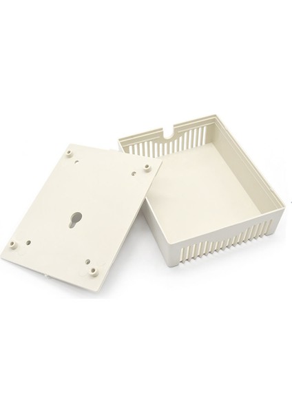 Plastik Elektronik Proje Kutusu 100 x 80 x 29MM Beyaz Renk Duvar Montaj Tip Elektronik Devre Prototip Güç Kaynağı Amfi Öğrenci Projesi