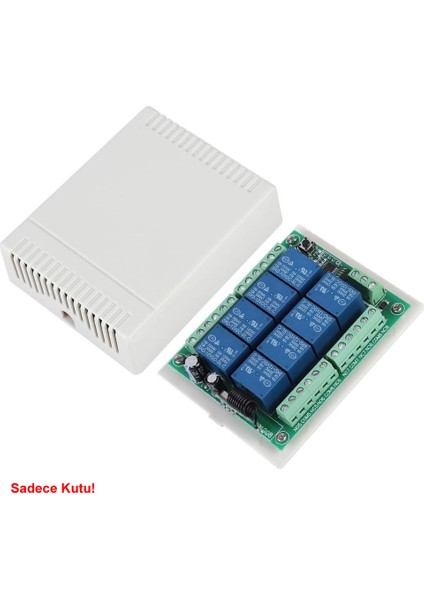 Plastik Elektronik Proje Kutusu 100 x 80 x 29MM Beyaz Renk Duvar Montaj Tip Elektronik Devre Prototip Güç Kaynağı Amfi Öğrenci Projesi