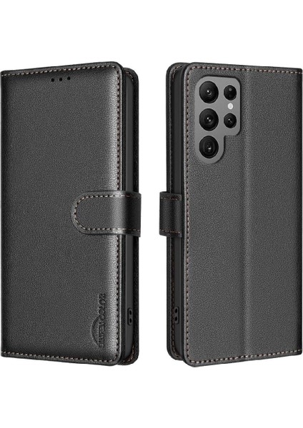 Samsung Galaxy S24 Ultra Manyetik Kart Tutucu Kickstand Pu Için Flip Case (Yurt Dışından) indirimleri