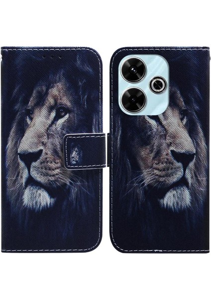 Xiaomi Poco M6 4g Manyetik Kapatma Kart Yuvaları Cüzdan Pu Için Flip Case (Yurt Dışından)