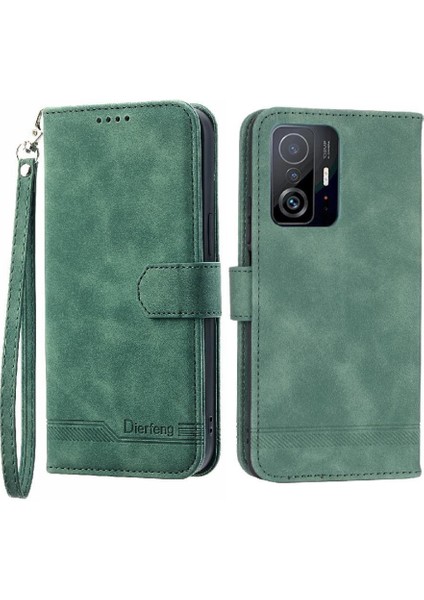 Xiaomi 11T/11T Pro Bileklik Premium Manyetik Kapatma Nakit Için Flip Case (Yurt Dışından)