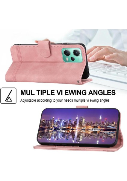 Xiaomi Redmi Not 12 Için Flip Case 4g Kart Yuvaları Bileklik Premium Nakit (Yurt Dışından)