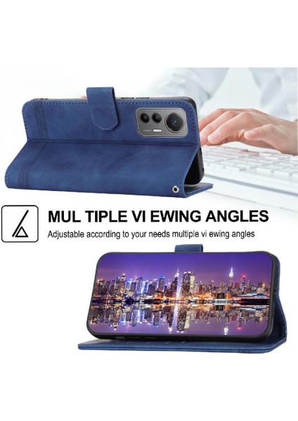 Xiaomi 12 Pro Manyetik Kapatma Bileklik Kart Yuvaları Premium Için Flip Case (Yurt Dışından)