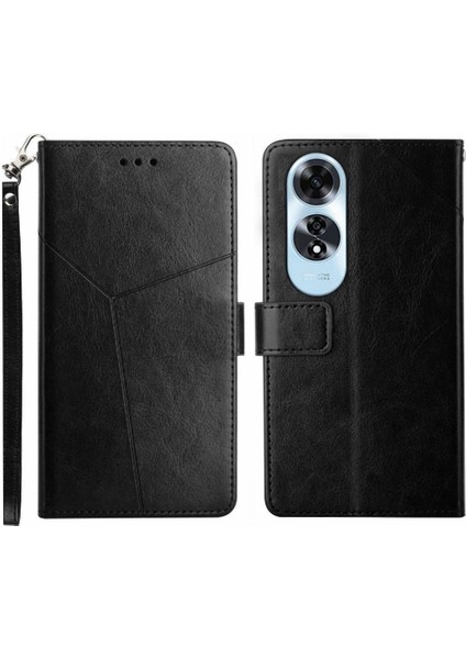 Oppo A60 4g Için Kılıf Kapak Kapak Kitap Katlanır Deri Cüzdan Darbeye Tpu (Yurt Dışından)