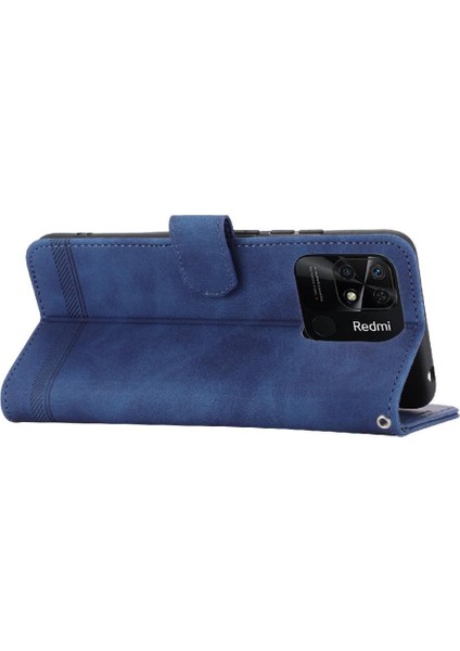 Xiaomi Redmi 10C Bileklik Kart Yuvaları Nakit Cep Premium Için Flip Case (Yurt Dışından)