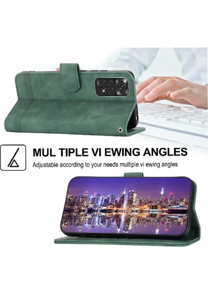 Xiaomi Redmi Not 11 Için Flip Case 5g Bileklik Kart Yuvaları Premium Nakit (Yurt Dışından)