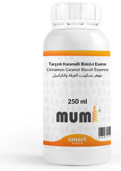 Tarçınlı Karamelli Bisküvi Mum Esansı 250 ml