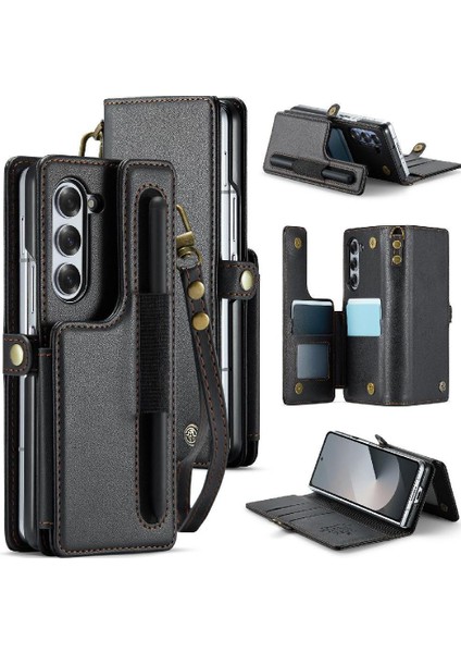 Samsung Galaxy Z Caseme 6 5g Kart Tutucu Ince Kılıf Pu (Yurt Dışından)