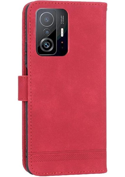 Xiaomi 11T/11T Pro Bileklik Premium Manyetik Kapatma Nakit Için Flip Case (Yurt Dışından)