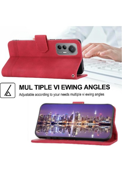 Xiaomi 12 Pro Manyetik Kapatma Bileklik Kart Yuvaları Premium Için Flip Case (Yurt Dışından)