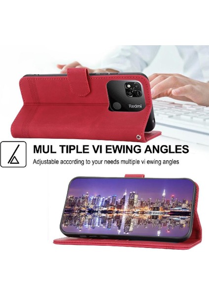 Xiaomi Redmi 12C Premium Manyetik Kapatma Nakit Cep Kartı Için Flip Case (Yurt Dışından)
