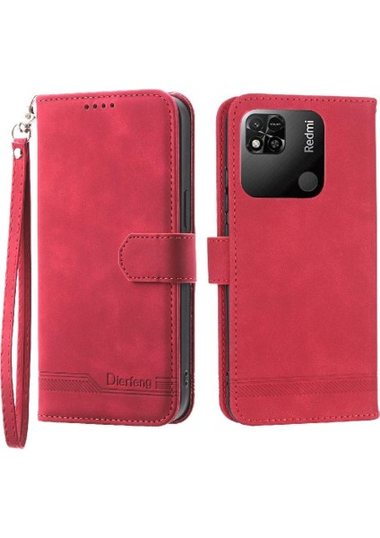 Xiaomi Redmi 12C Premium Manyetik Kapatma Nakit Cep Kartı Için Flip Case (Yurt Dışından)