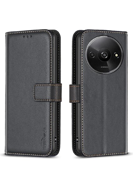 Xiaomi Redmi A3 Deri Kılıf Cüzdan Çok Renkli Çoklu Kart Için Flip Case (Yurt Dışından)