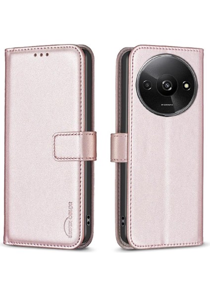 Xiaomi Redmi A3 Deri Kılıf Cüzdan Çok Renkli Çoklu Kart Için Flip Case (Yurt Dışından)