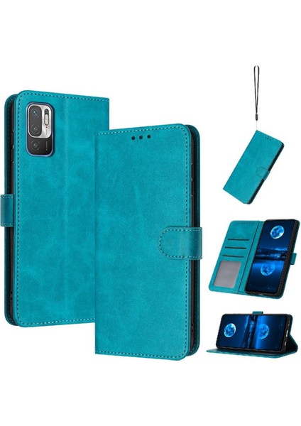 Xiaomi Redmi Not 10T 5g Için Flip Case Toka ile Kart Yuvası Pu Saf (Yurt Dışından)