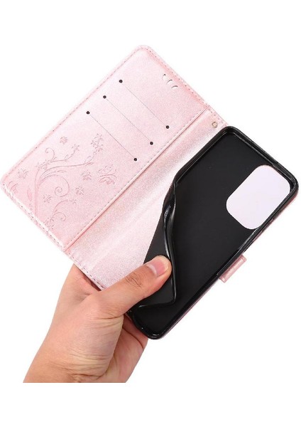Motorola Moto G 2024 Için Pu Deri Kickstand Durumda Bilek Kayışı Kartı (Yurt Dışından) modelleri