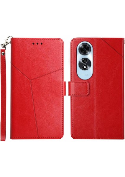 Oppo A60 4g Için Kılıf Kapak Kapak Kitap Katlanır Deri Cüzdan Darbeye Tpu (Yurt Dışından)