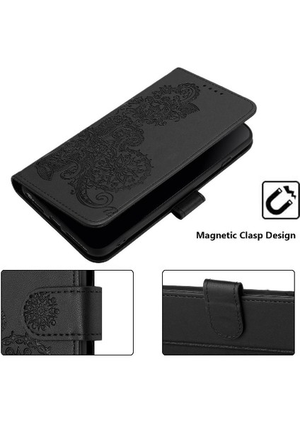 Kart Yuvası ile Realme C65 Için Flip Case Standı Flip Folio Kitap Pu Deri (Yurt Dışından) indirimleri