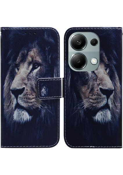 Xiaomi Redmi Not Için Flip Case 13 Pro 4g Kart Yuvaları Pu Deri Boyalı (Yurt Dışından)