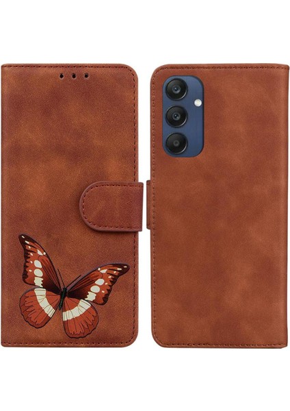 Samsung Galaxy M35 Renk Baskılı Kelebek Cüzdan Flip Için Flip Case Folio (Yurt Dışından)