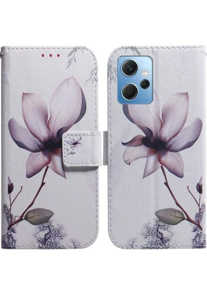 Xiaomi Redmi Not 12 Için Flip Case 4g Kart Yuvaları Boyalı Pu Deri (Yurt Dışından)
