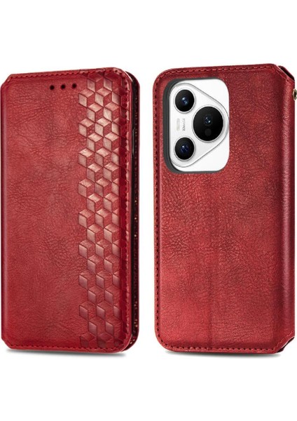 Huawei Pura 70 Cüzdan Fonksiyonu Için Flip Case Kapak Zarif Deri (Yurt Dışından)