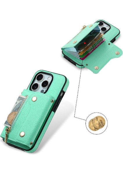 IPhone 11 Için Kılıf Pro Kart Yuvaları Mini Sırt Çantası Uzun Kayış Hafif (Yurt Dışından)
