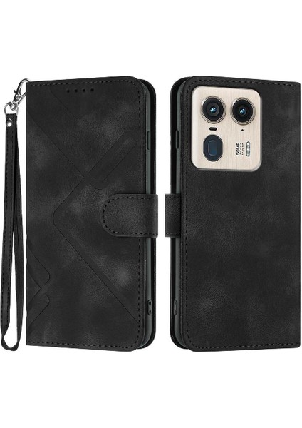 Motorola Moto X50 Ultra Manyetik Kapak Için Flip Case Kart Yuvası Standı ile (Yurt Dışından)