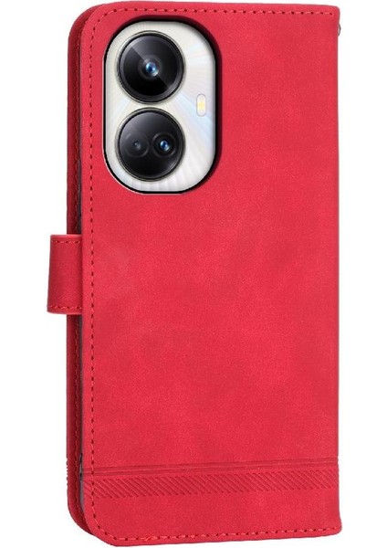 Realme 10 Pro Artı Manyetik Kapatma Nakit Cep Bileklik Için Flip Case (Yurt Dışından)